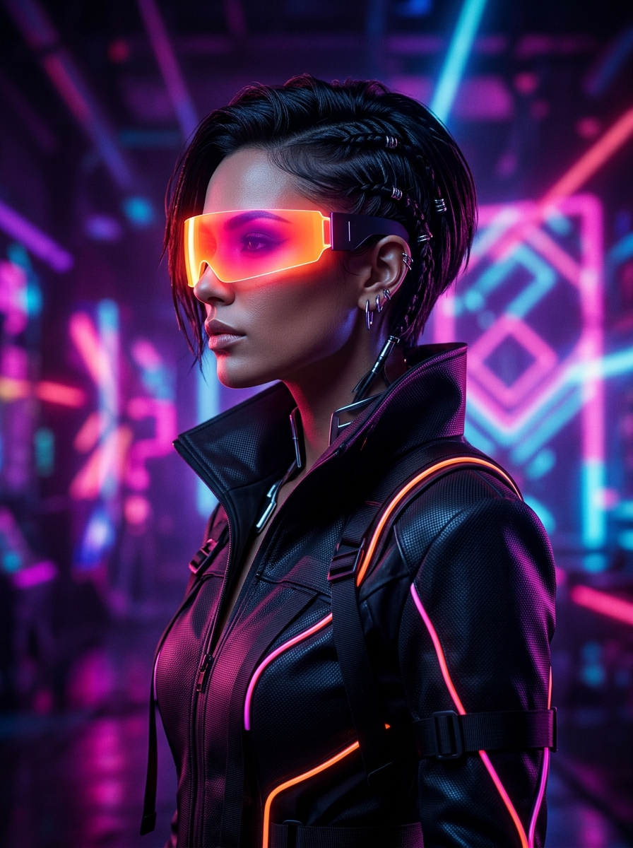 High-fashion digital portrait